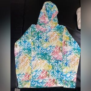 LOUIS VUITTON PASTEL WATERCOLOR HOODIE SIZE: M